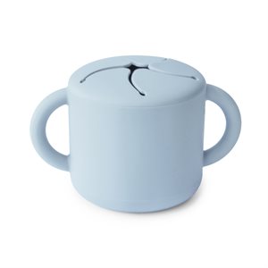 Mushie Silicone Snack Cup - Powder Blue